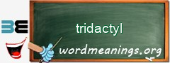 WordMeaning blackboard for tridactyl